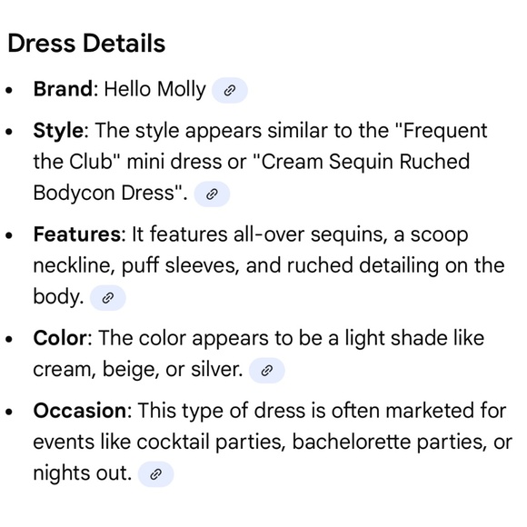 Hello Molly NWT size medium silver sequins - Picture 5 of 5